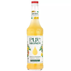 MONIN - Pure by Monin - Mangue Passion pour cocktail ou limonade - Arômes naturels - 70cl