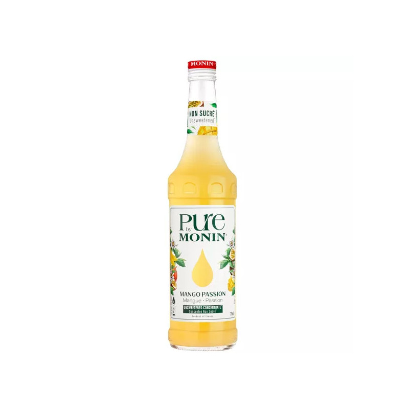 MONIN - Pure by Monin - Mangue Passion pour cocktail ou limonade - Arômes naturels - 70cl
