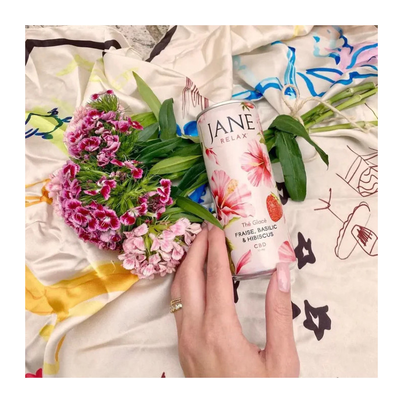 JANE - Relax Fraise, Basilic et Hibiscus 25cl