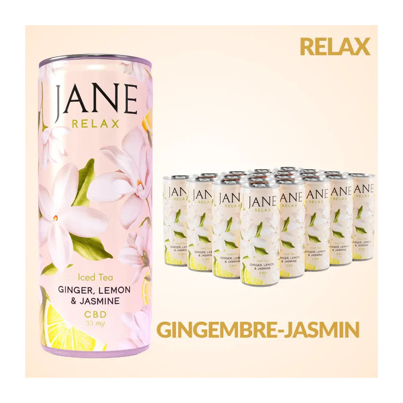 JANE - Relax Gingembre, Citron et jasmin 25cl