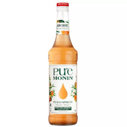 MONIN - Pure by Monin - Pêche Abricot pour cocktail ou limonade - Arômes naturels - 70cl