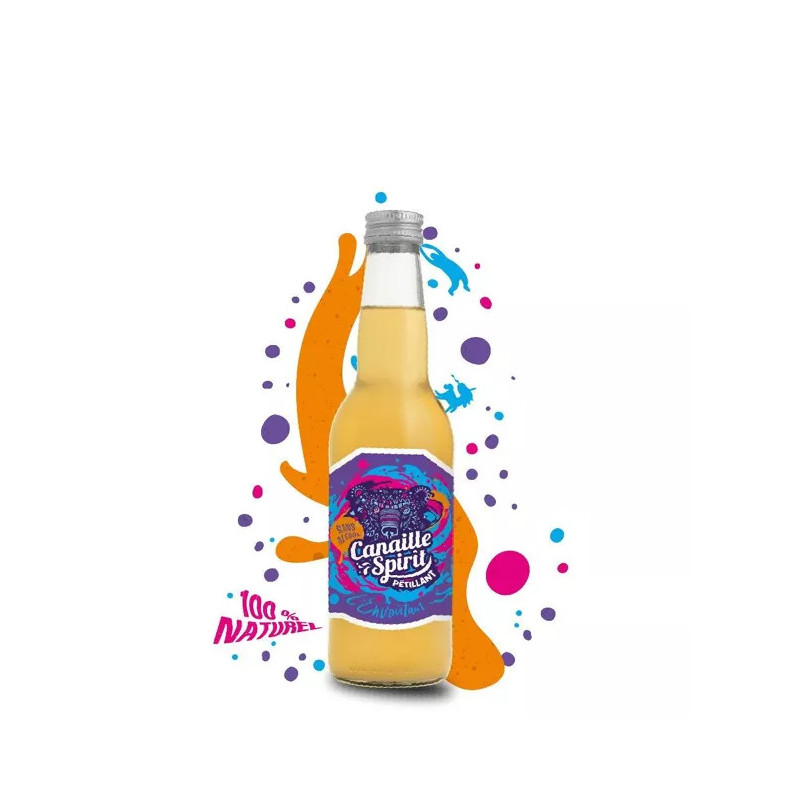 CANAILLE SPIRIT - Boisson Pétillante Miel, Citron, Gingembre, Pomme - L'Envoûtant – 33 cl