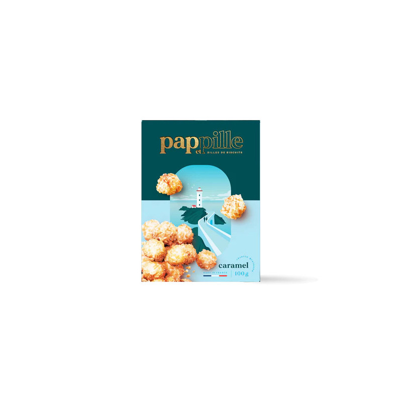 PAP'PILLE - Billes de Biscuit Caramel 100gr