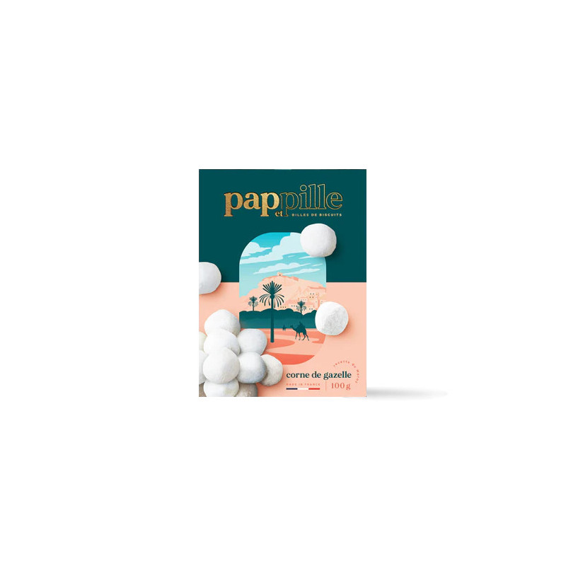 PAP'PILLE - Billes de Biscuit Corne de Gazelle 100gr