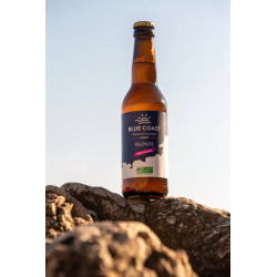 BLUE COAST Bière Blonde Latitude 0° - Bouteille 33 cl - BIO