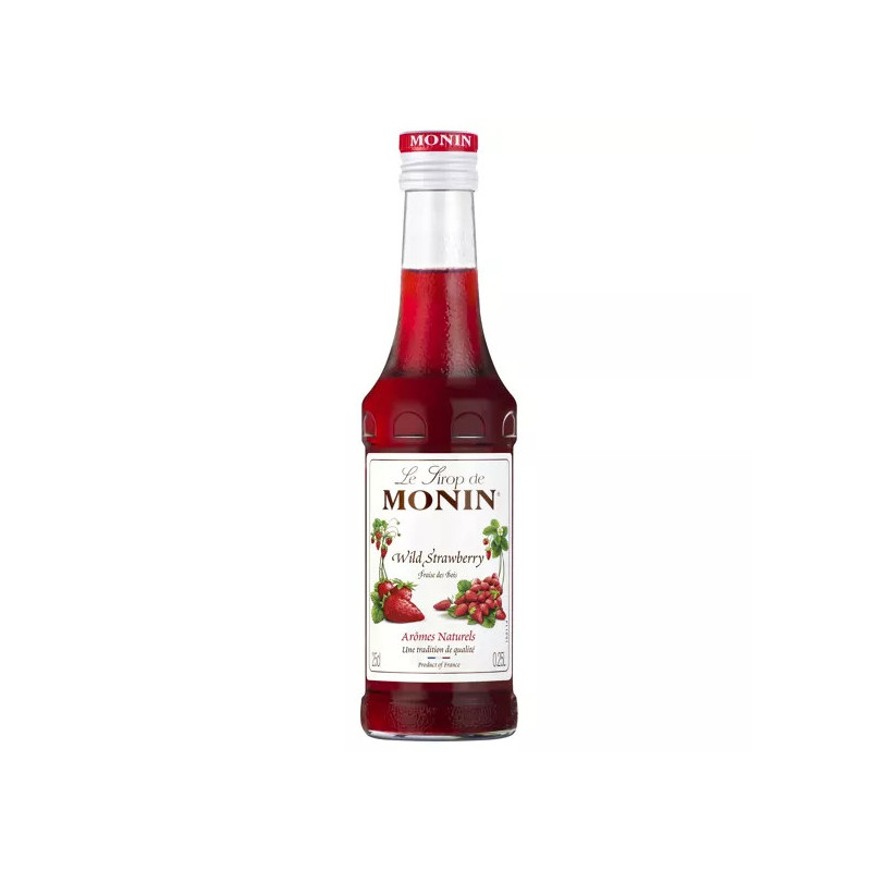 MONIN - Sirop de Fraise des Bois pour cocktail et limonade - Arômes naturels - 70cl