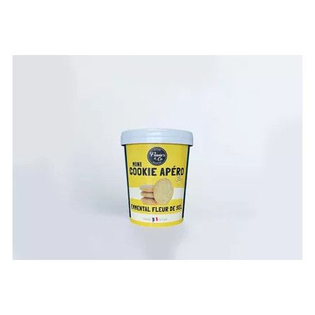 FLAVIE'S & CO - Cookies Salés : Emmental Français – Fleur de sel 100gr