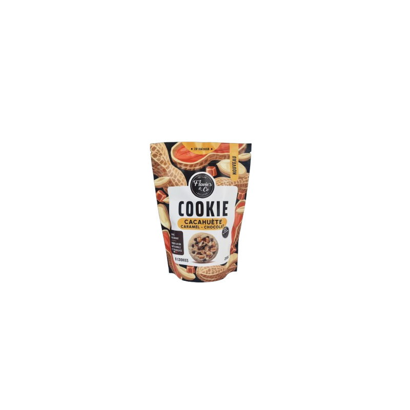 FLAVIE'S & CO - Cookies Cacahuète-Caramel-Chocolat 200gr