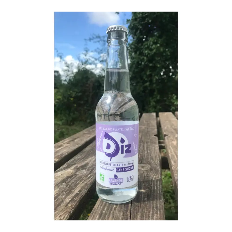 DIZ - Eau pétillante à la Lavande Bio - 33cl
