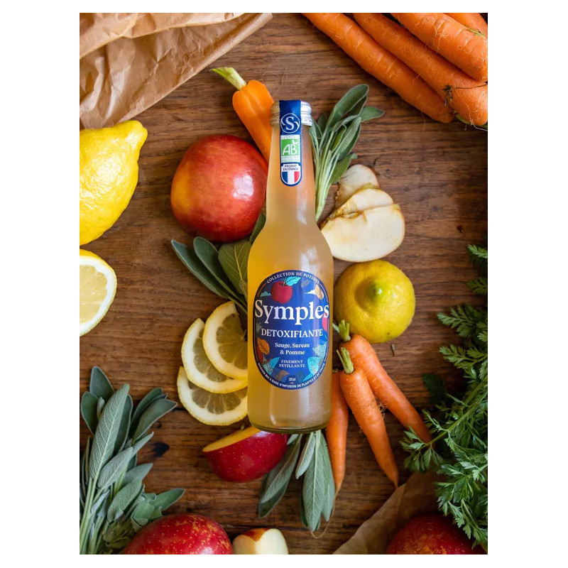 SYMPLES - Infusion pétillante Détoxifiante 33cl