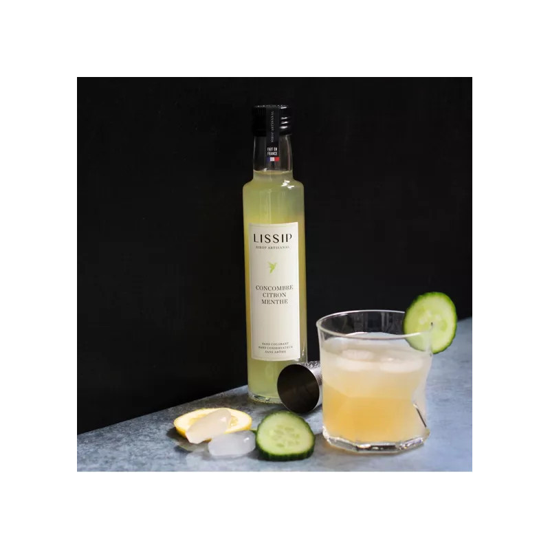 LISSIP - Sirop Concombre Citron Menthe 25cl