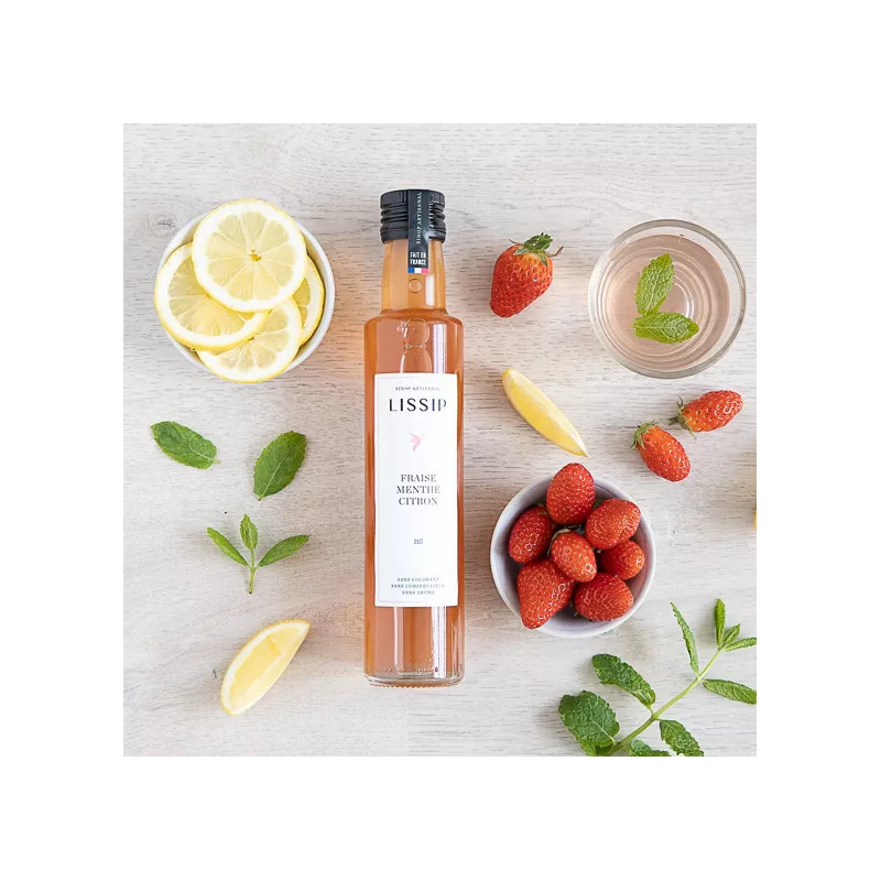 LISSIP - Sirop Fraise Menthe Citron 25cl