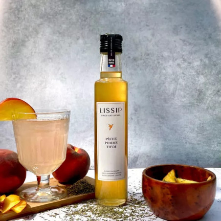 LISSIP - Sirop Pêche Pomme Thym 25cl