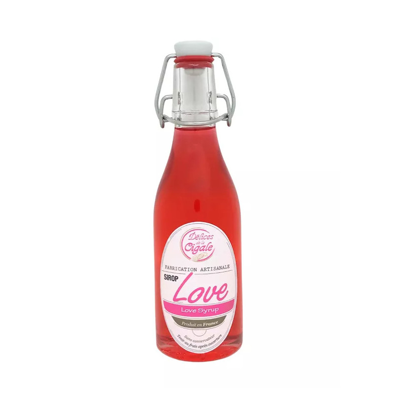 DELICE CIGALE - Sirop Saint Valentin - Love 25 cl