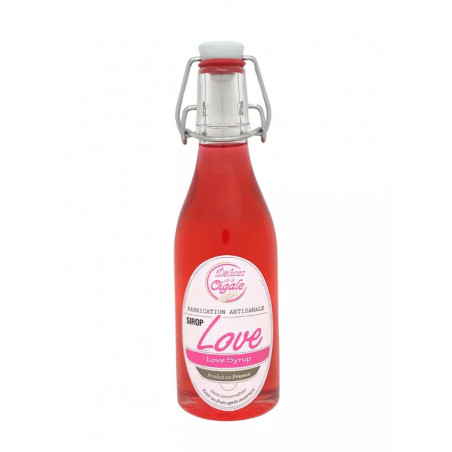 DELICE CIGALE - Sirop Saint Valentin - Love 25 cl