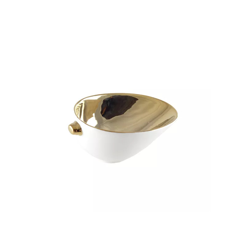 AULICA - Coupelle Blanche et dorée