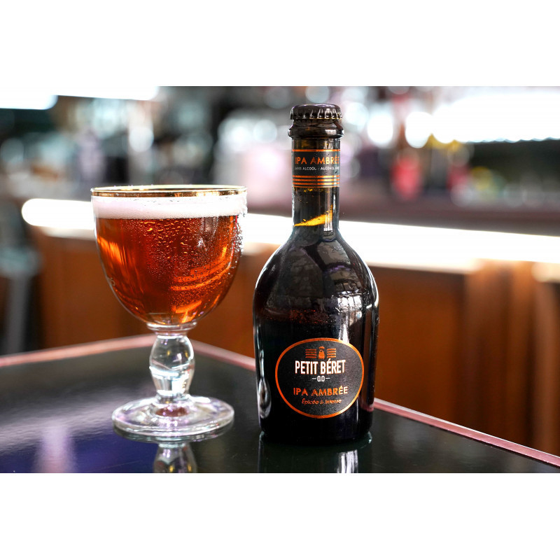 PETIT BERET - Bière IPA Ambrée Craft Sans Alcool 33cl
