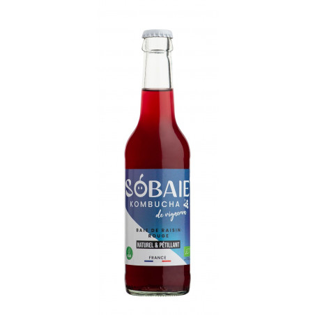 SOBAIE - Kombucha de vigneron Baie de raisin Rouge 33cl