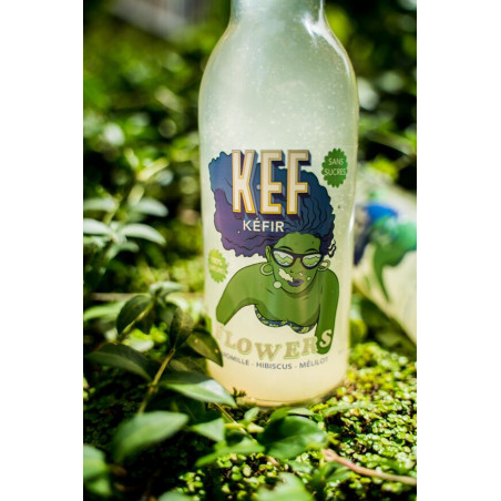KEF - Kéfir de fruits FLOWERS sans sucres BIO - 33 cl