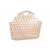 EMB. Panier ajouré bambou naturel ovale 29x12x16/29cm