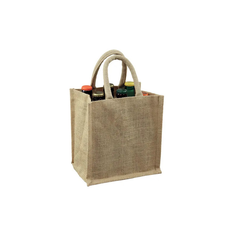 EMB. Sac réutilisable jute naturel / 6 compartiments
