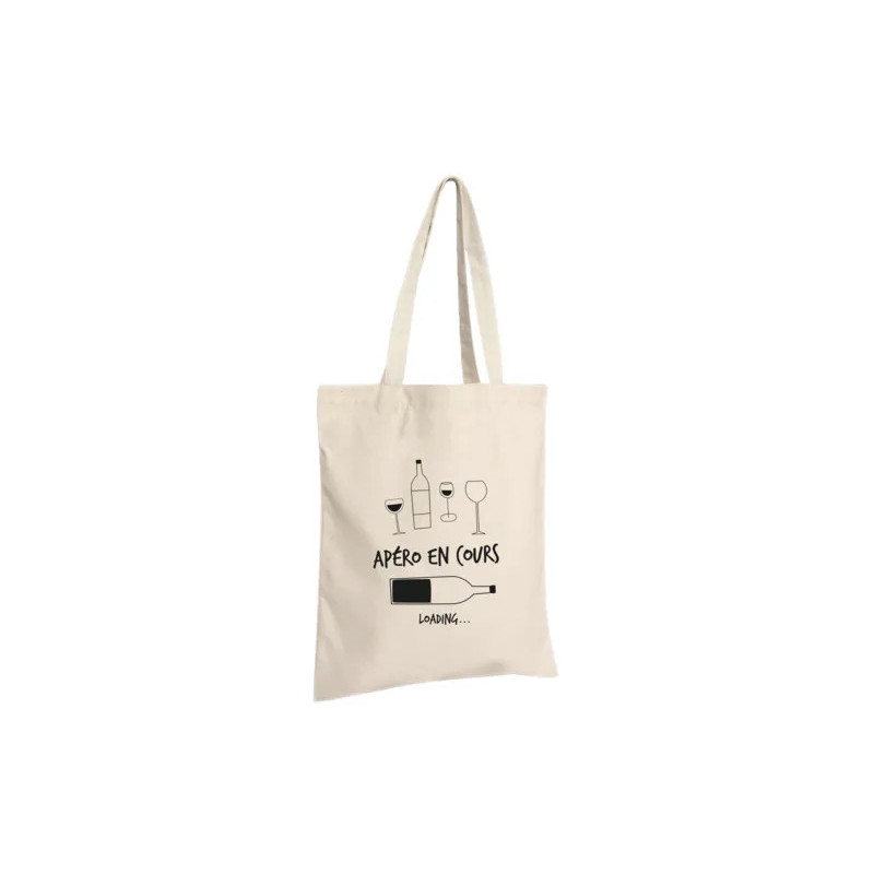 EMB. Tote Bag écru "Apéro en cours..."