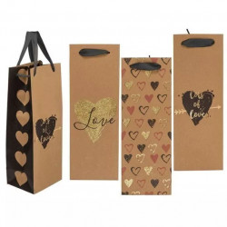 EMB. Sac en kraft Coeur pour 1 bouteille