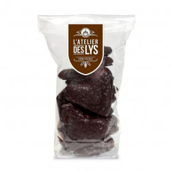 L'ATELIER DES LYS -  Coeurs de guimauve enrobé de Chocolat Noir 136gr
