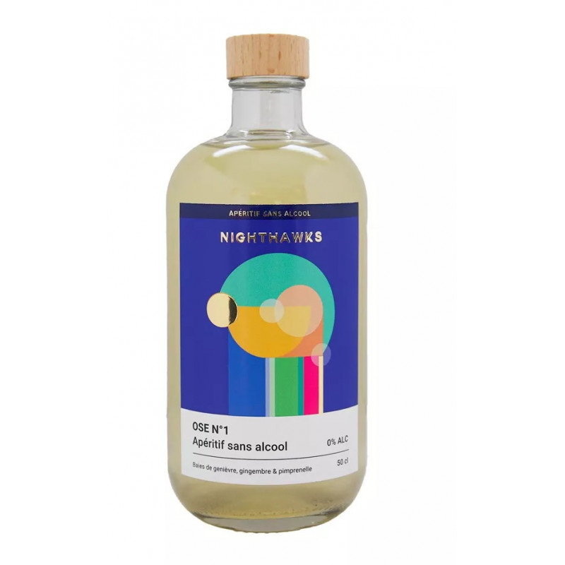 NIGHTHAWKS - Ose N°1 - Gin sans alcool (0,0%) - 50cl