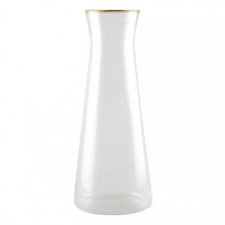 AULICA - Carafe bord doré mat - H.28cm