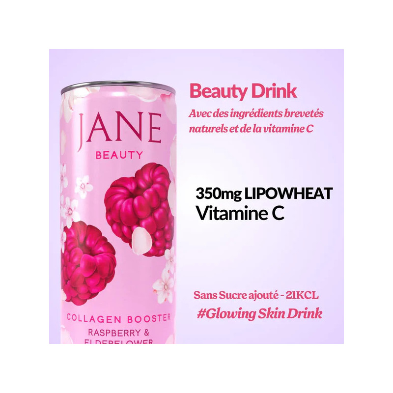 JANE - Beauty Collagen Booster Framboise et Sureau 25cl