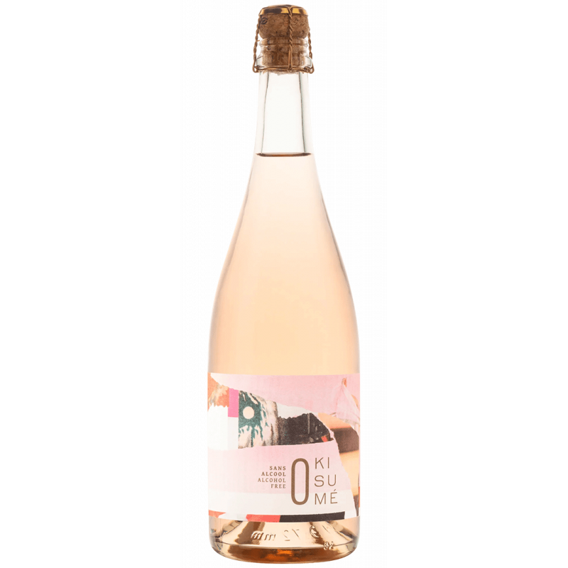 KISUME Rosé - Boisson aromatisé à base de vin désalcoolisé gazéifié - 75cl