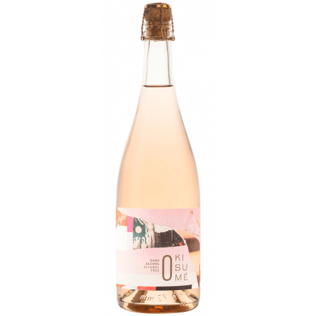 KISUME Rosé - Boisson aromatisé à base de vin désalcoolisé gazéifié - 75cl