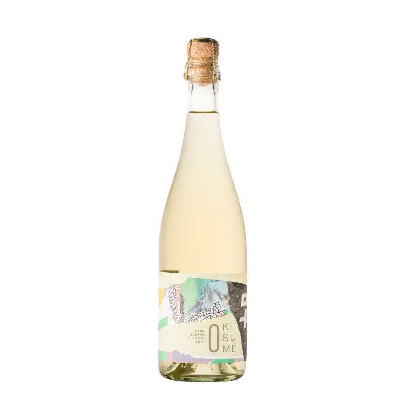 KISUME Blanc - Boisson aromatisé à base de vin désalcoolisé gazéifié - 75cl