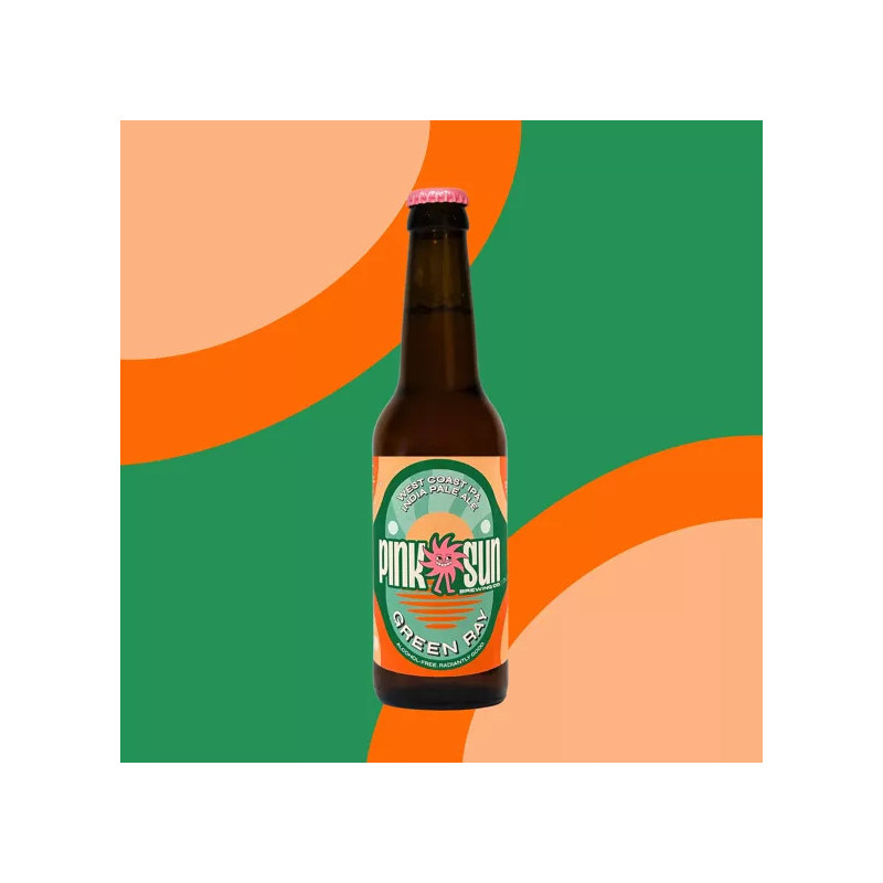 PINK SUN BREWING - Bière Green Ray West Coast IPA 33cl