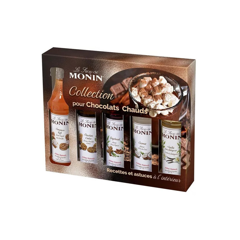 MONIN - Coffret pour Chocolats Chauds – 5x5cl