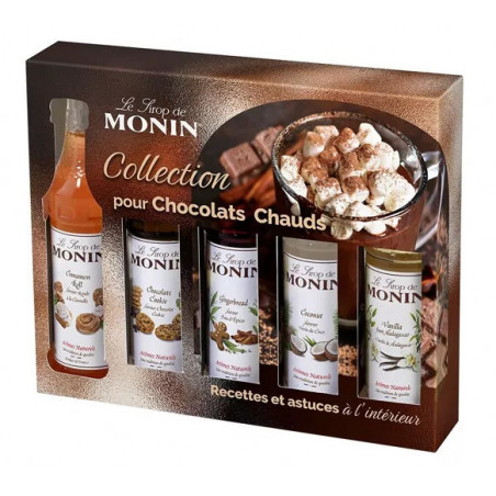 MONIN - Coffret pour Chocolats Chauds – 5x5cl