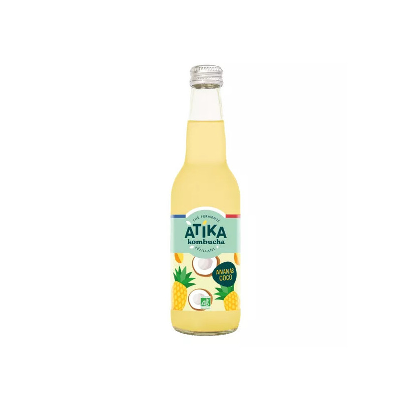 ATIKA Kombucha Ananas coco - 33cl