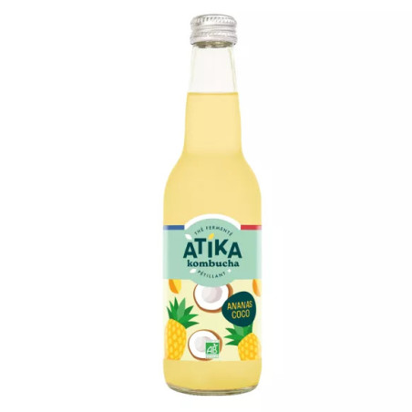ATIKA Kombucha Ananas coco - 33cl
