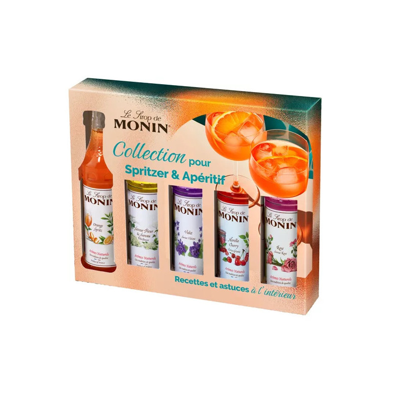 MONIN - Coffret de sirops pour Spritzer et Apéritif - 5x5cl