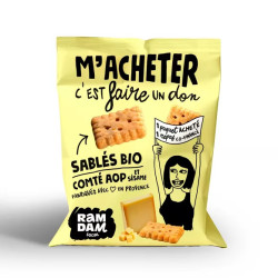 RAMDAM SOCIAL - Sablés bio Comté Graines de Sésame 100G